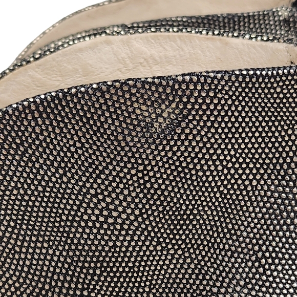 Louise et Cie Ghisonni Metallic Gold Black Heeled Booties Leathe Women's Size 10 - Picture 13 of 14